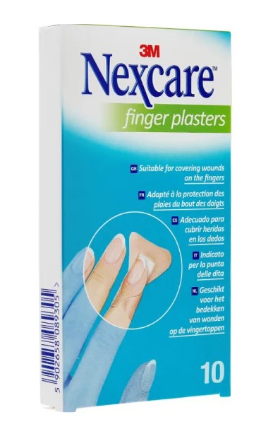 Nexcare Finger Plasters 10 Pansements Spécial Doigts